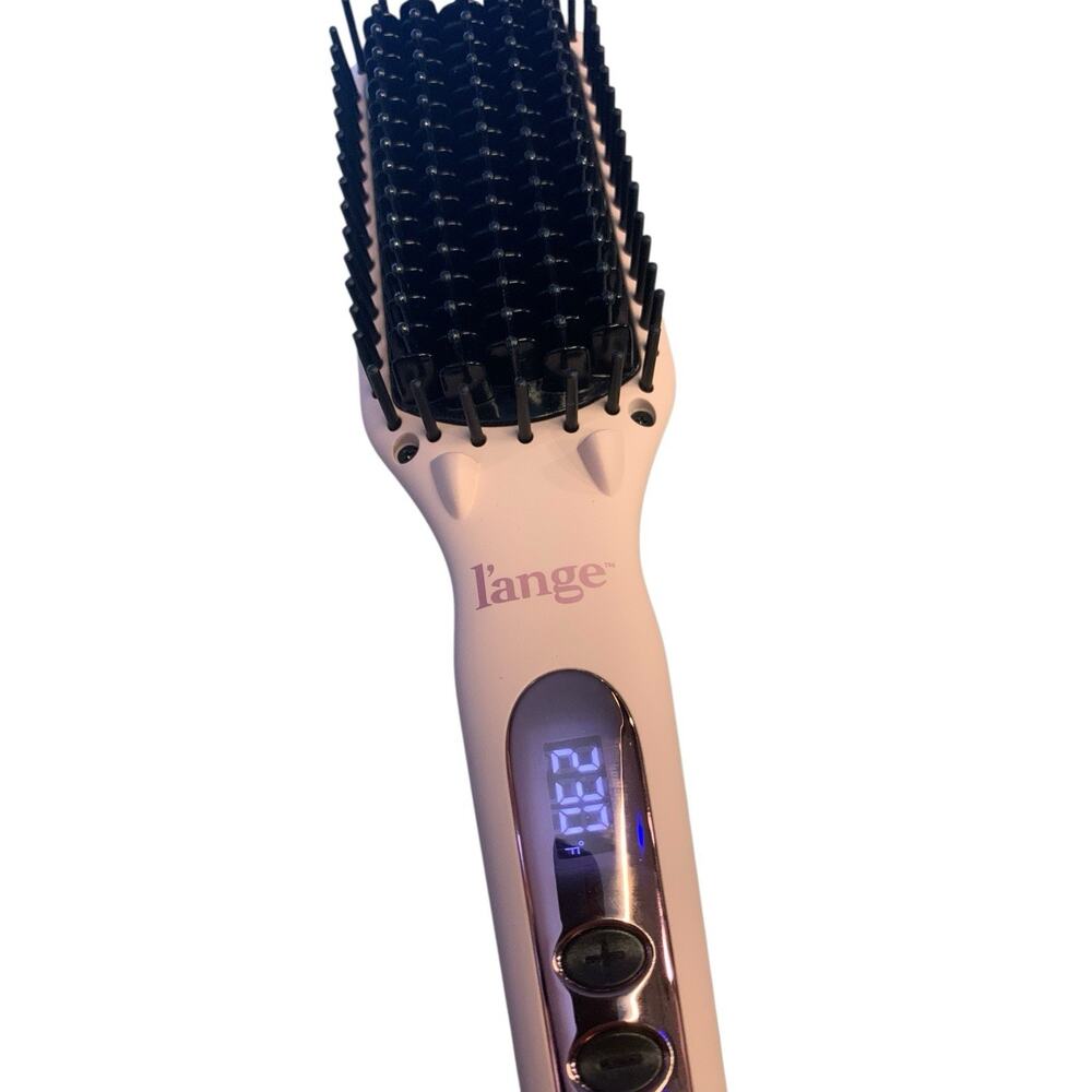 L'ange Le Vite Hair Brush Straightener Pink Blush Lange Thermal Ion Ceramic EUC